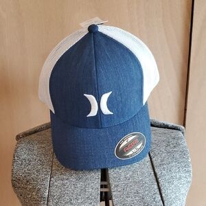 Hurley Navy and White Mesh Cap